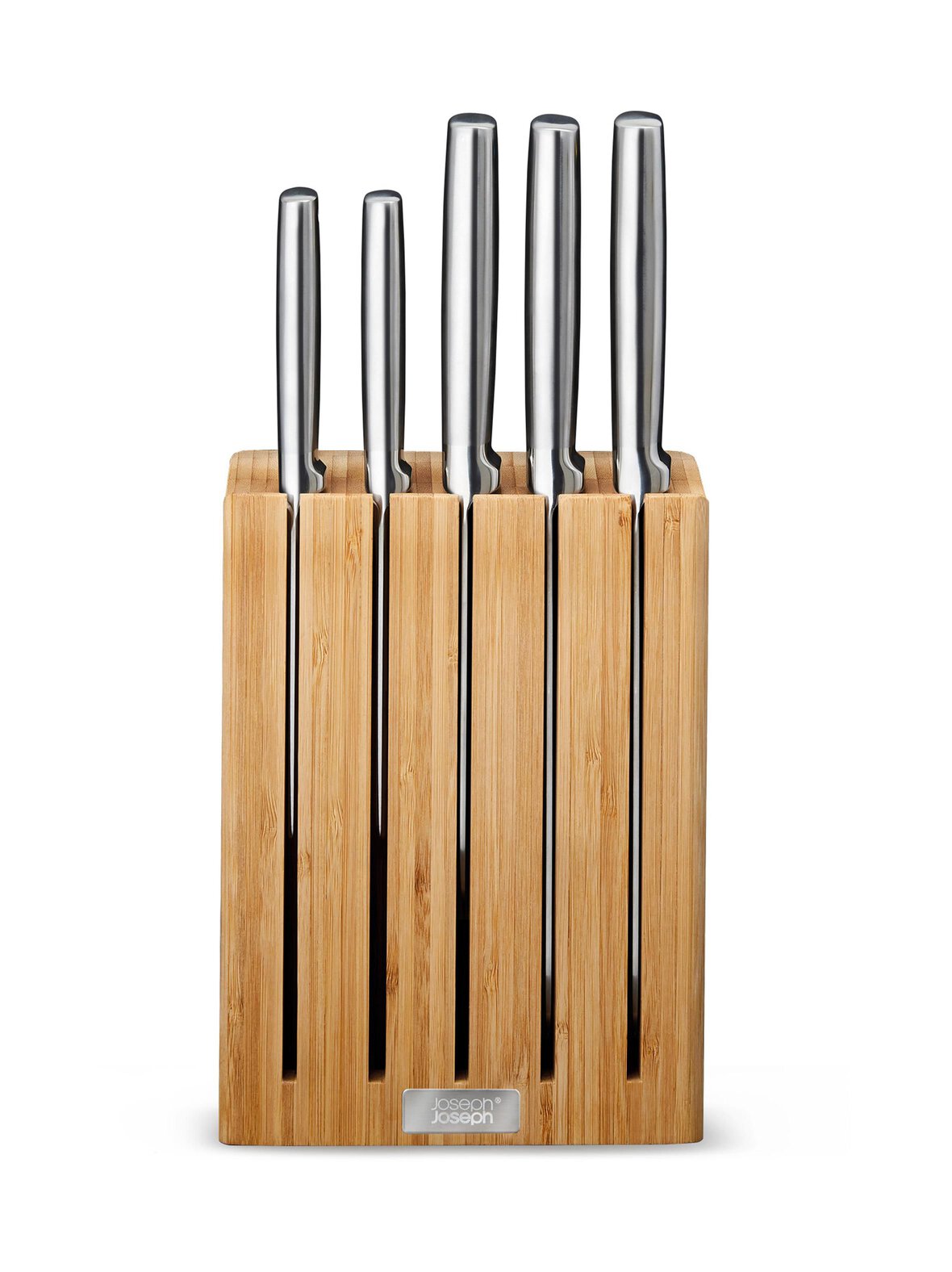 Elevate bamboo 5-piece -teräsveitsisetti ja teline