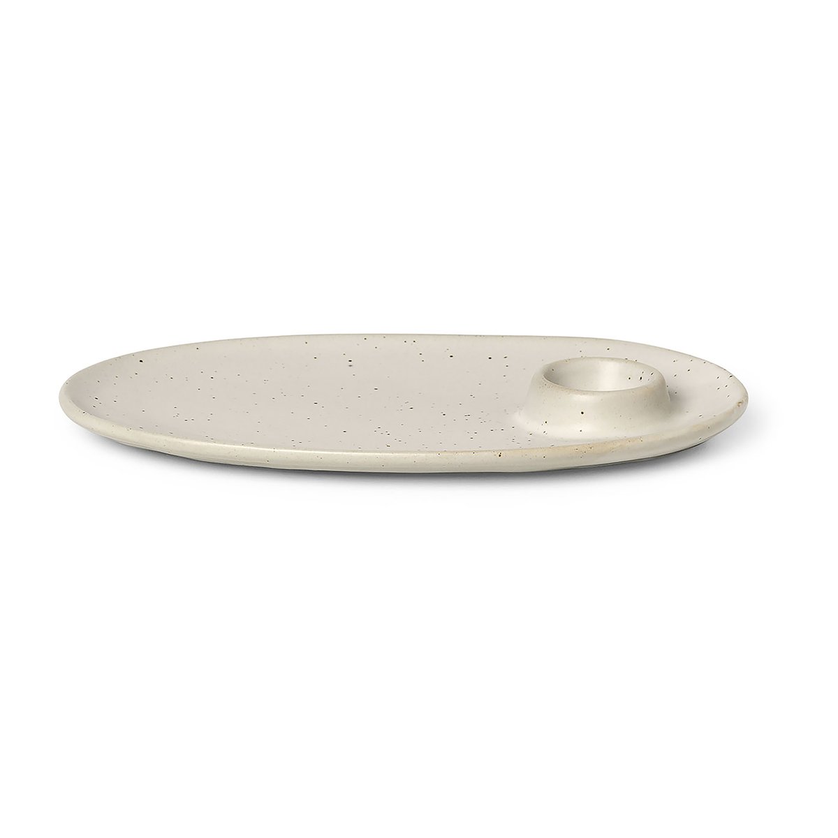 Ferm Living Flow aamiaislautanen 14x23,5 cm Off-white speckle