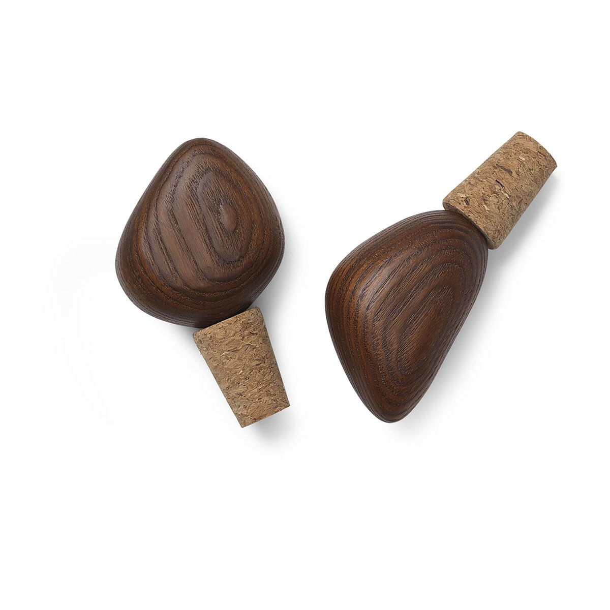 Ferm Living Cairn viinipullonavaaja 2 kpl dark brown