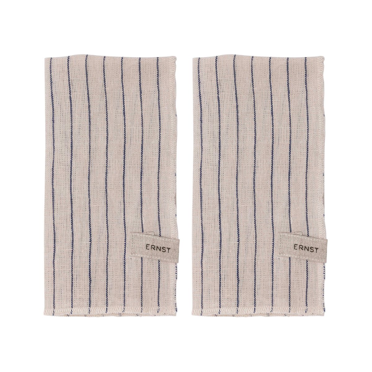 ERNST Ernst servetit 2-pakkaus raidallinen 40 x 40 cm Sininen-beige