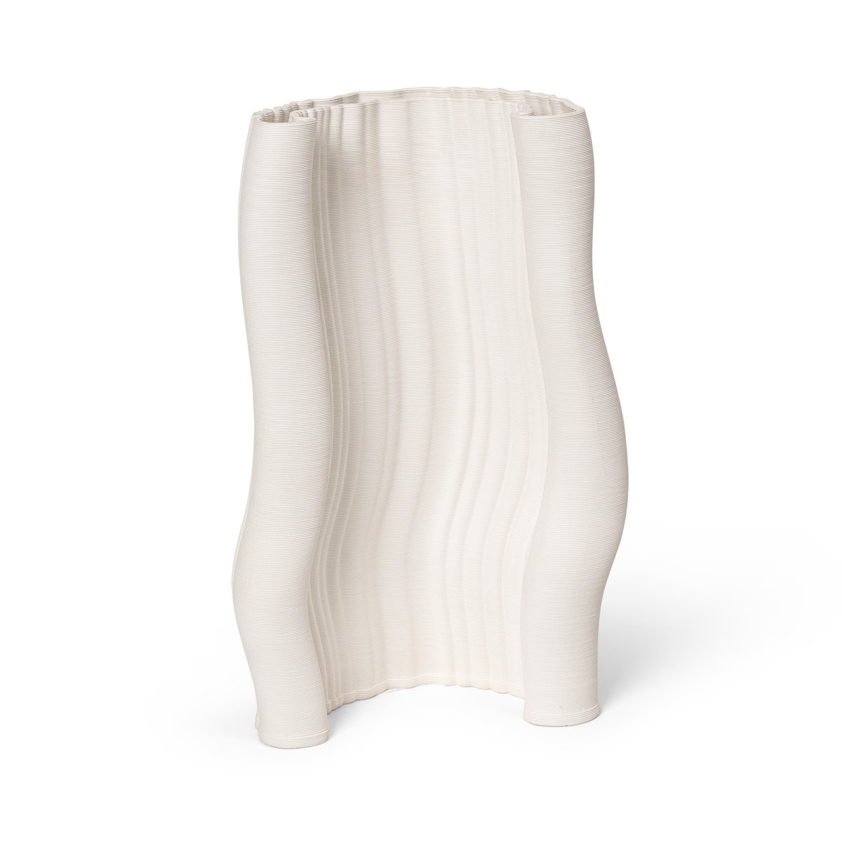 Ferm Living Moire maljakko 19 x 30 cm Off-white