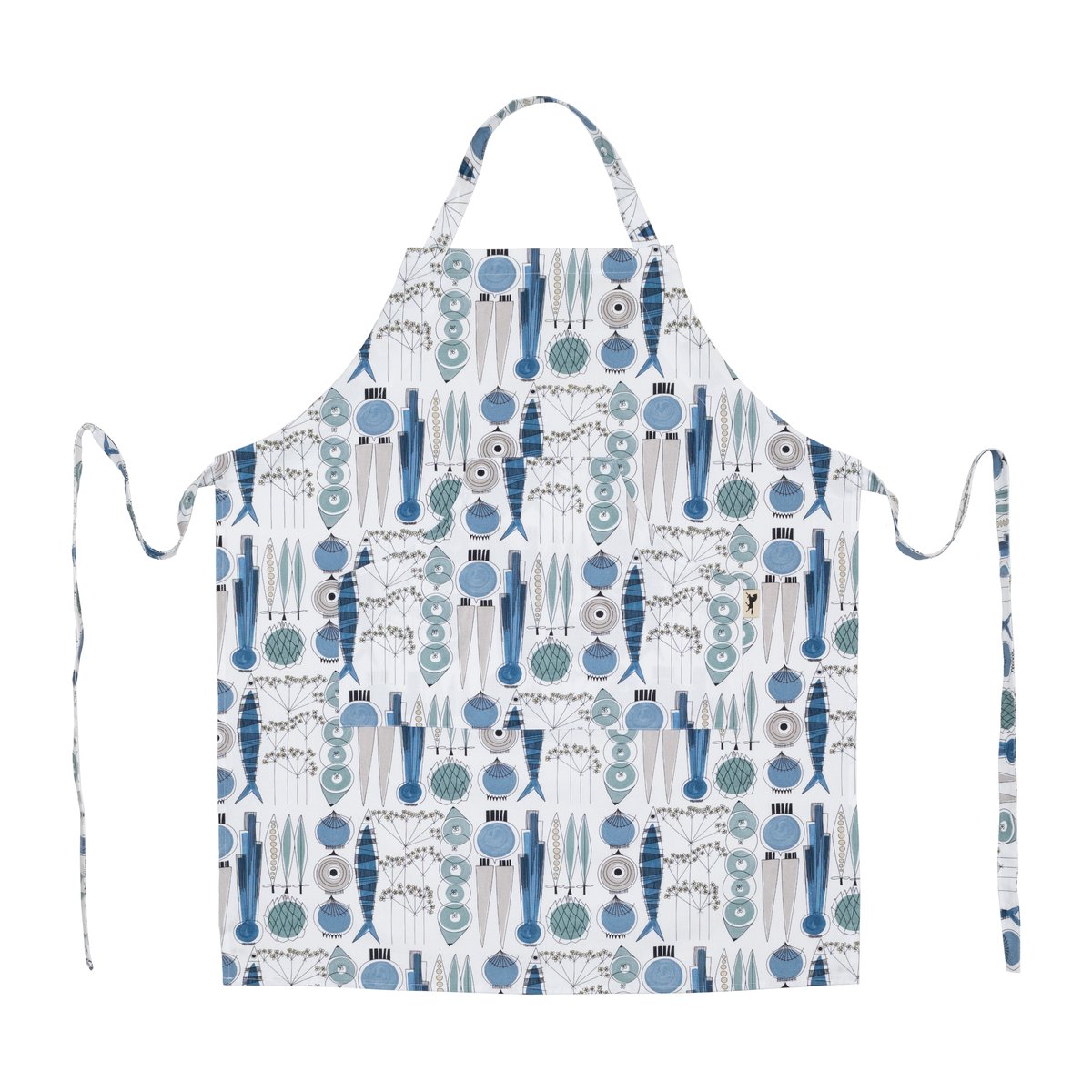 Almedahls Picknick esiliina pieni kuvio Sininen-beige