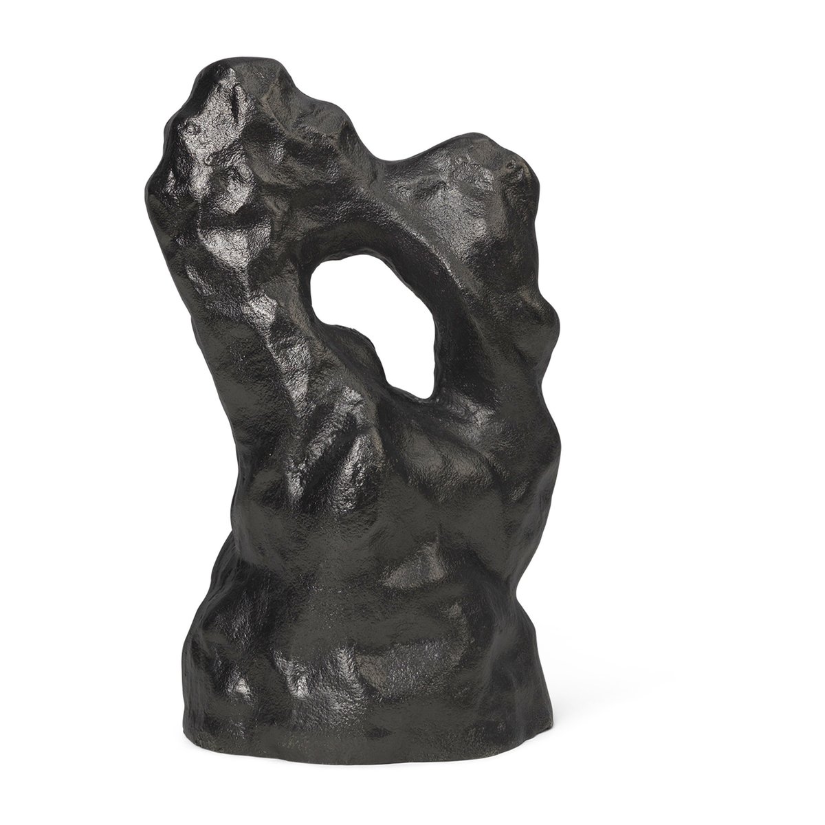 Ferm Living Grotto veistos Blackened Aluminium