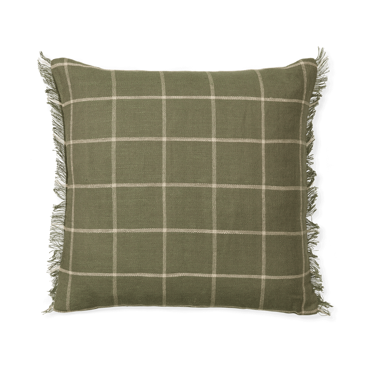 Ferm Living Calm tyynynpäällinen 50x50 cm Oliivi-vaaleanbeige