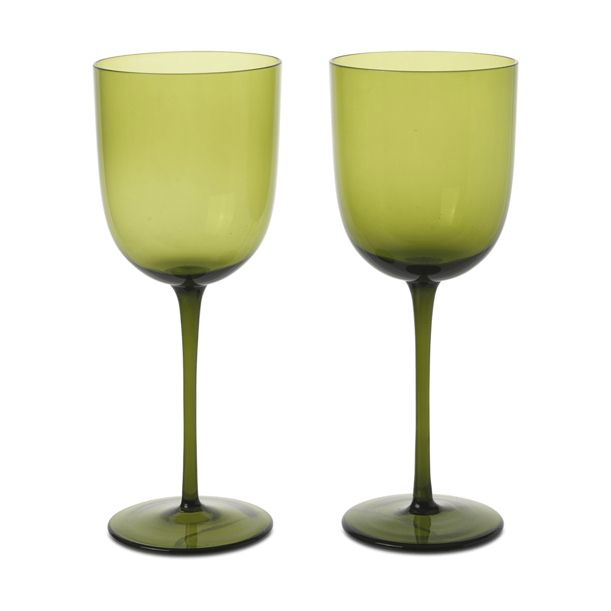 Ferm Living Host valkoviinilasi 30 cl, 2-pakkaus Sammalvihreä