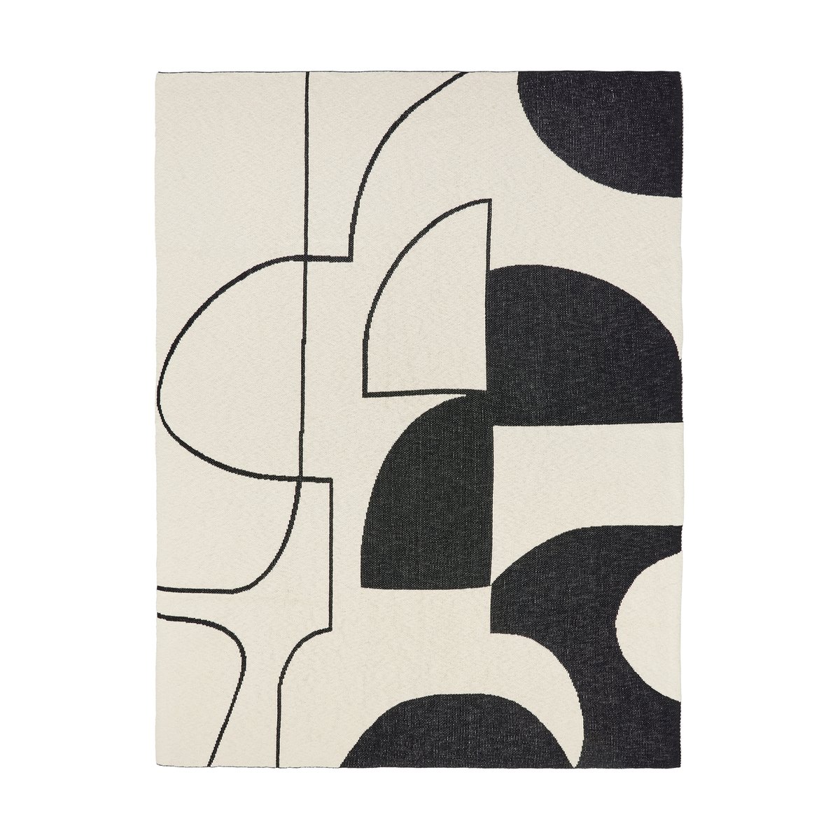 Broste Copenhagen Maren huopa 130x180 cm Black-off white