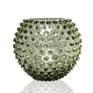 Anna Von Lipa Hobnail Globe maljakko 18 cm Olivegreen
