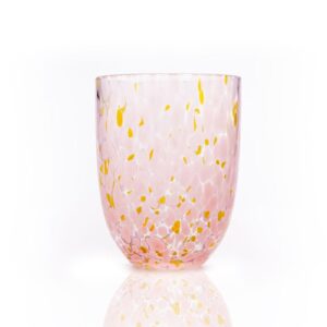 Anna Von Lipa Confetti juomalasi 25 cl Rosa-keltainen