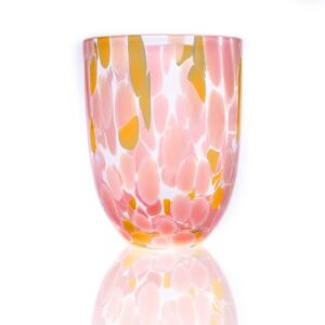 Anna Von Lipa Big Confetti juomalasi 25 cl Rosa - keltainen