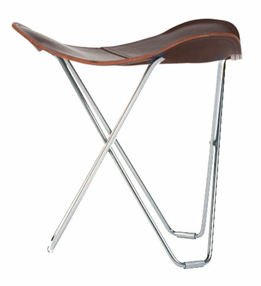 Cuero Flying Goose Pampa jakkara/rahi Oak, mattakromi jalka