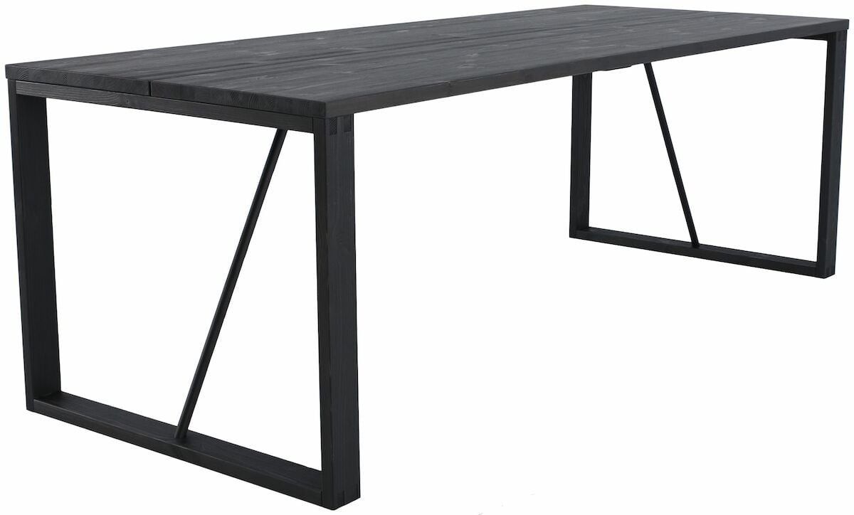 Honka lankkupöytä 220x90 cm musta
