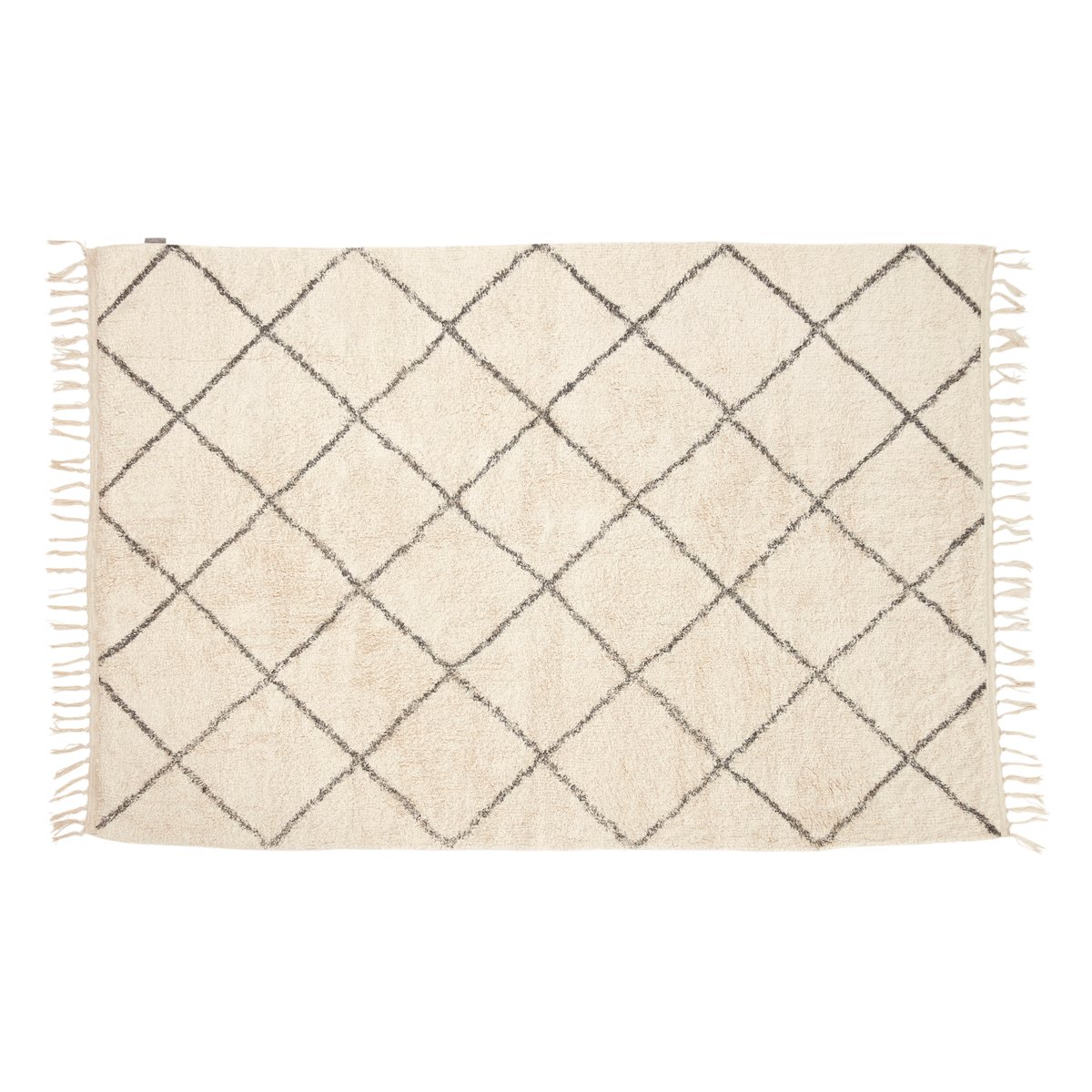 Hübsch Matto 120x180 cm viskoosi beige Valko-harmaa