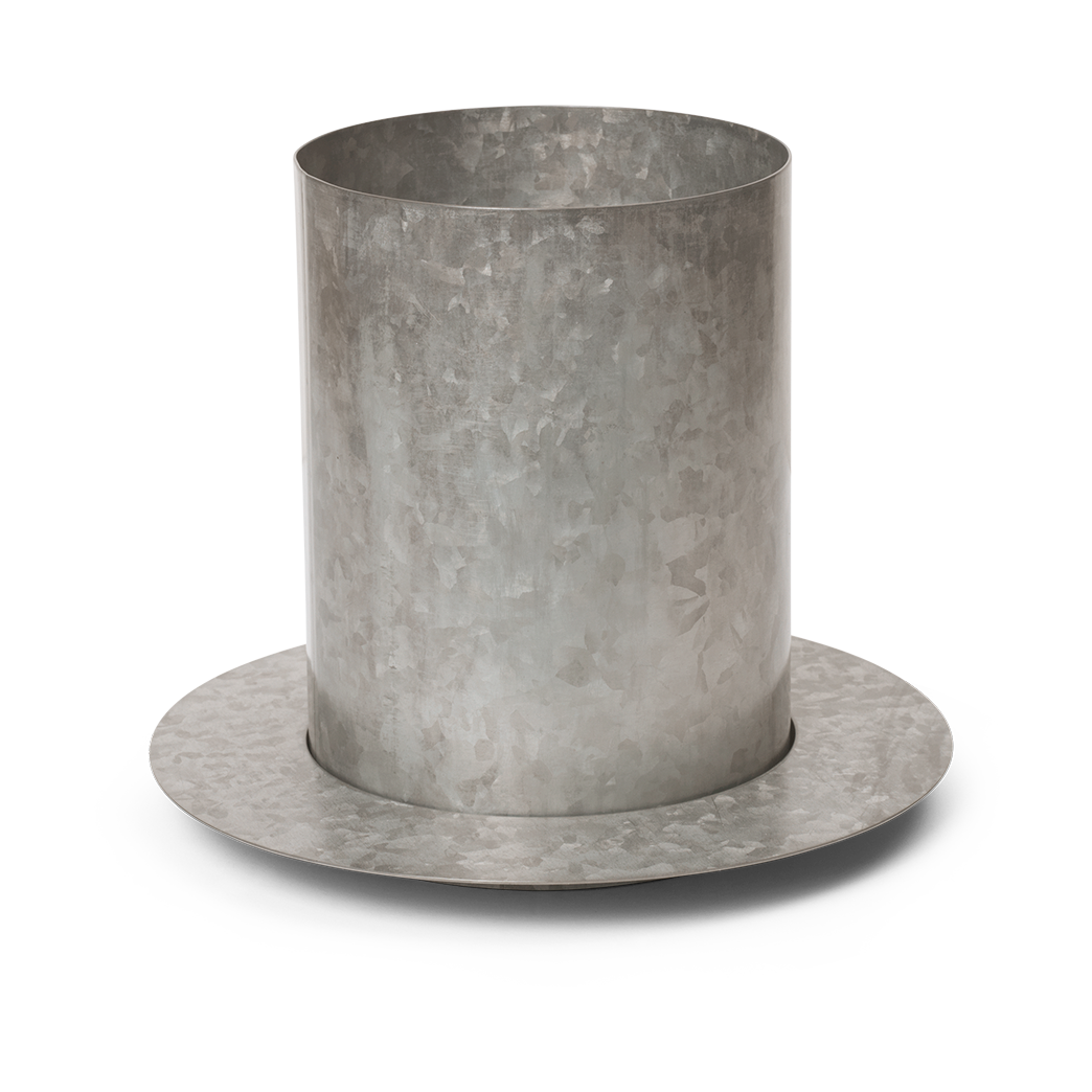 Ferm Living Auran ruukku small 21 cm Galvanized iron