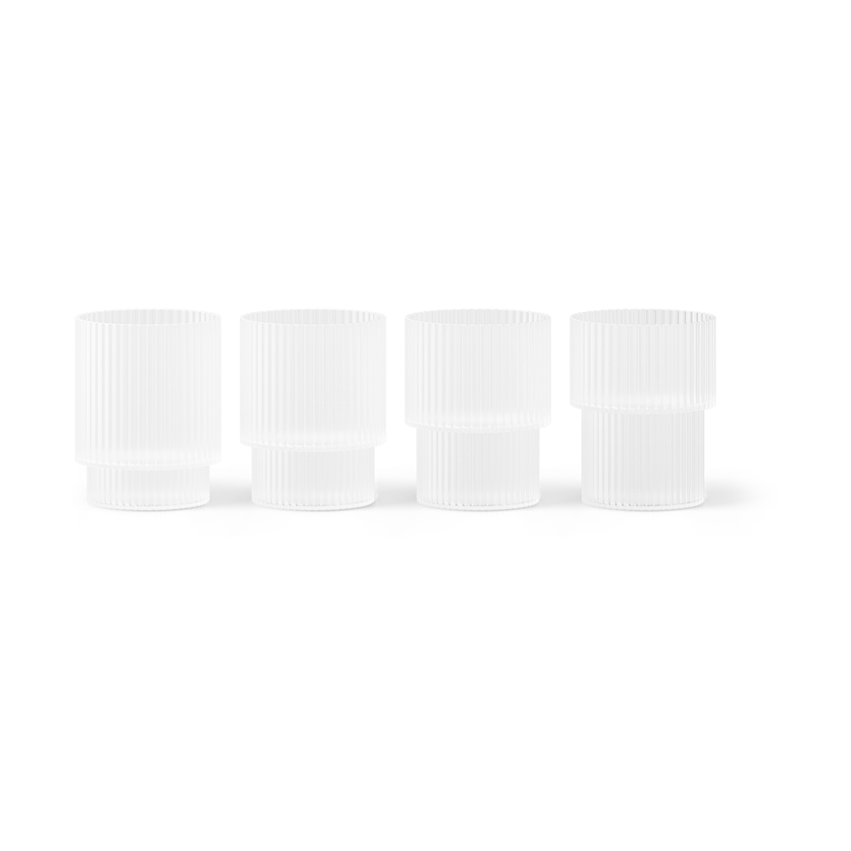 Ferm Living Ripple lasi 6 cl 4 kpl Frosted
