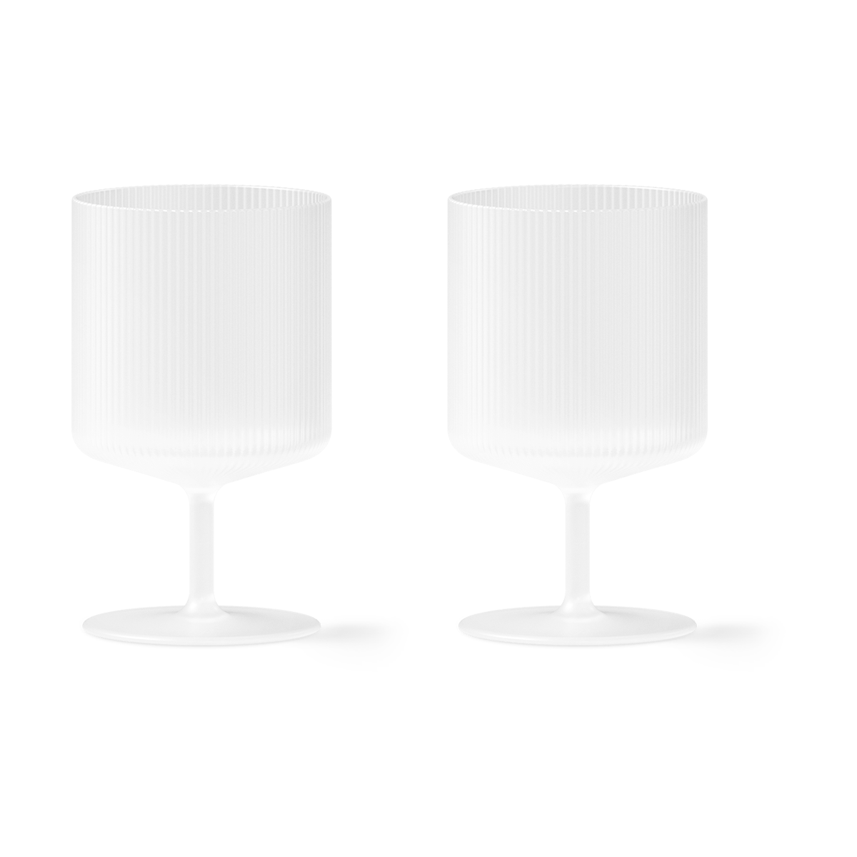 Ferm Living Ripple viinilasit Frosted