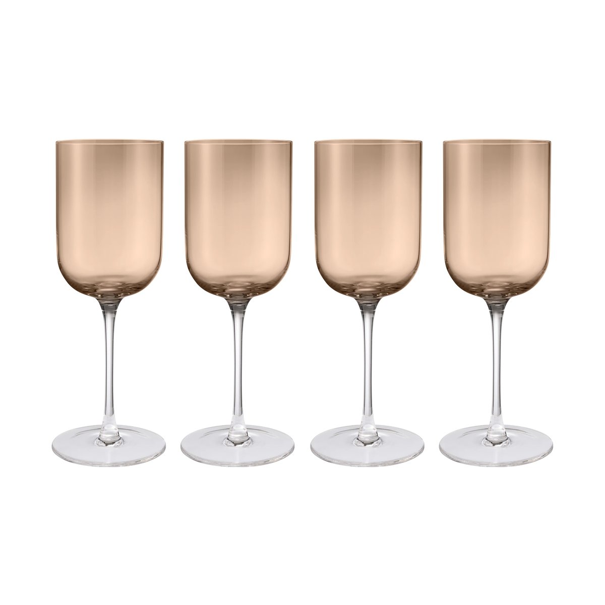 blomus Fuumi punaviinilasi 40 cl 4-pack Kahvi-Kirkas