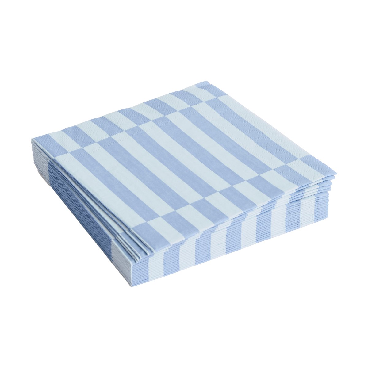 HAY Pattern Lunch Stripe servietti 33x33 cm 20-pakkaus Light blue-dusty blue pillar