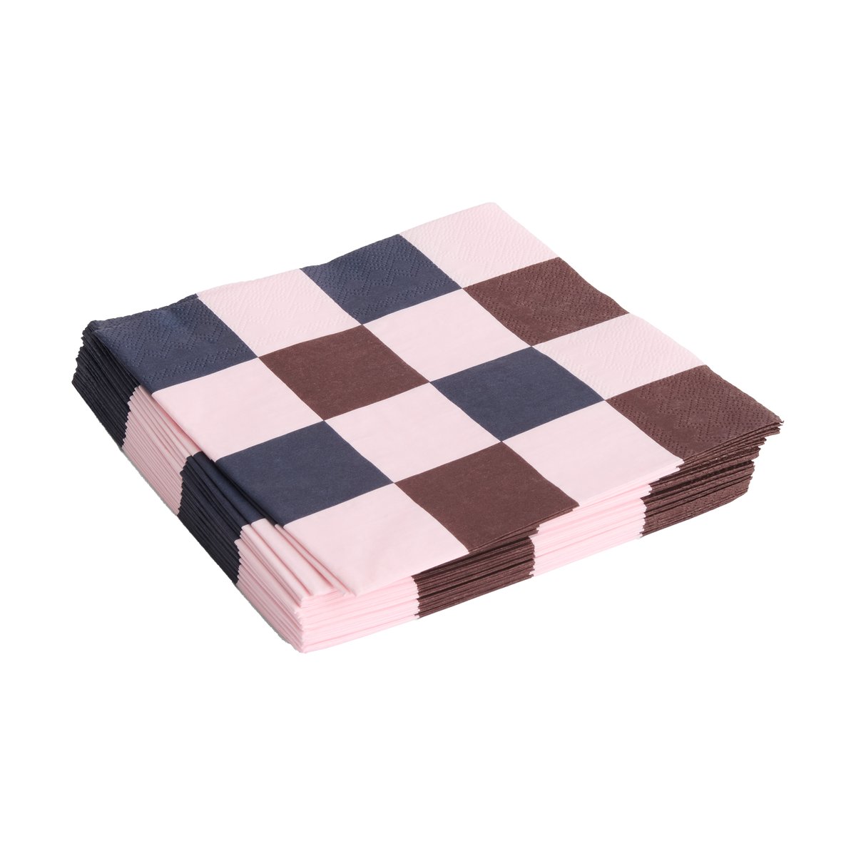 HAY Pattern Lunch Check servietti 33x33 cm 20-pakkaus Light pink-bordeaux-black M