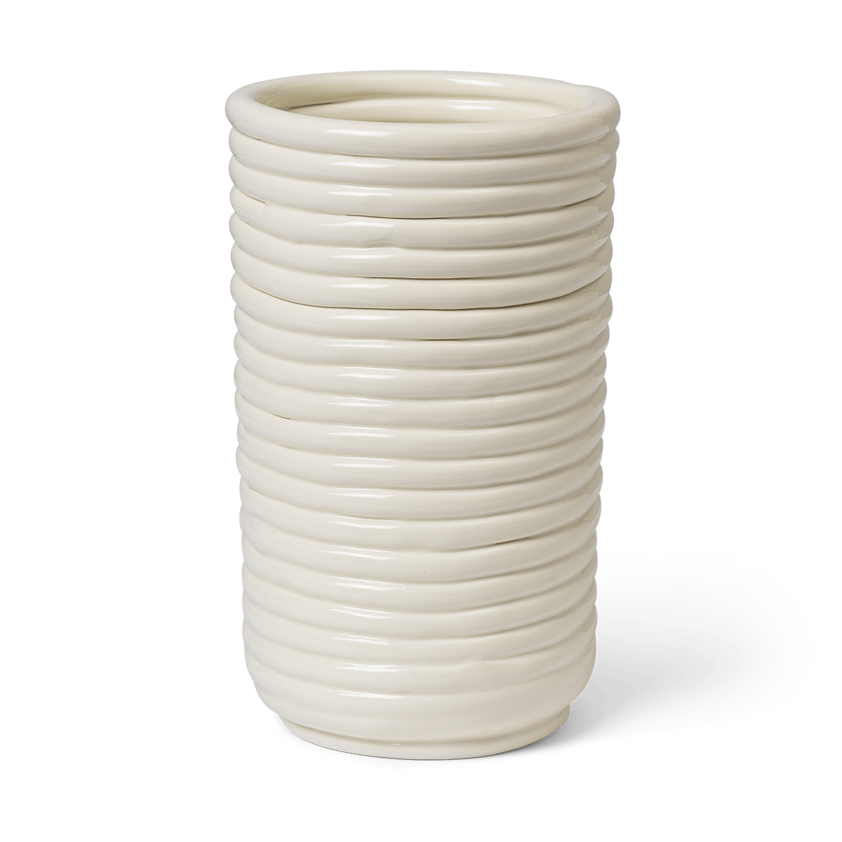 Ferm Living Corduroy maljakko 21 cm Off white