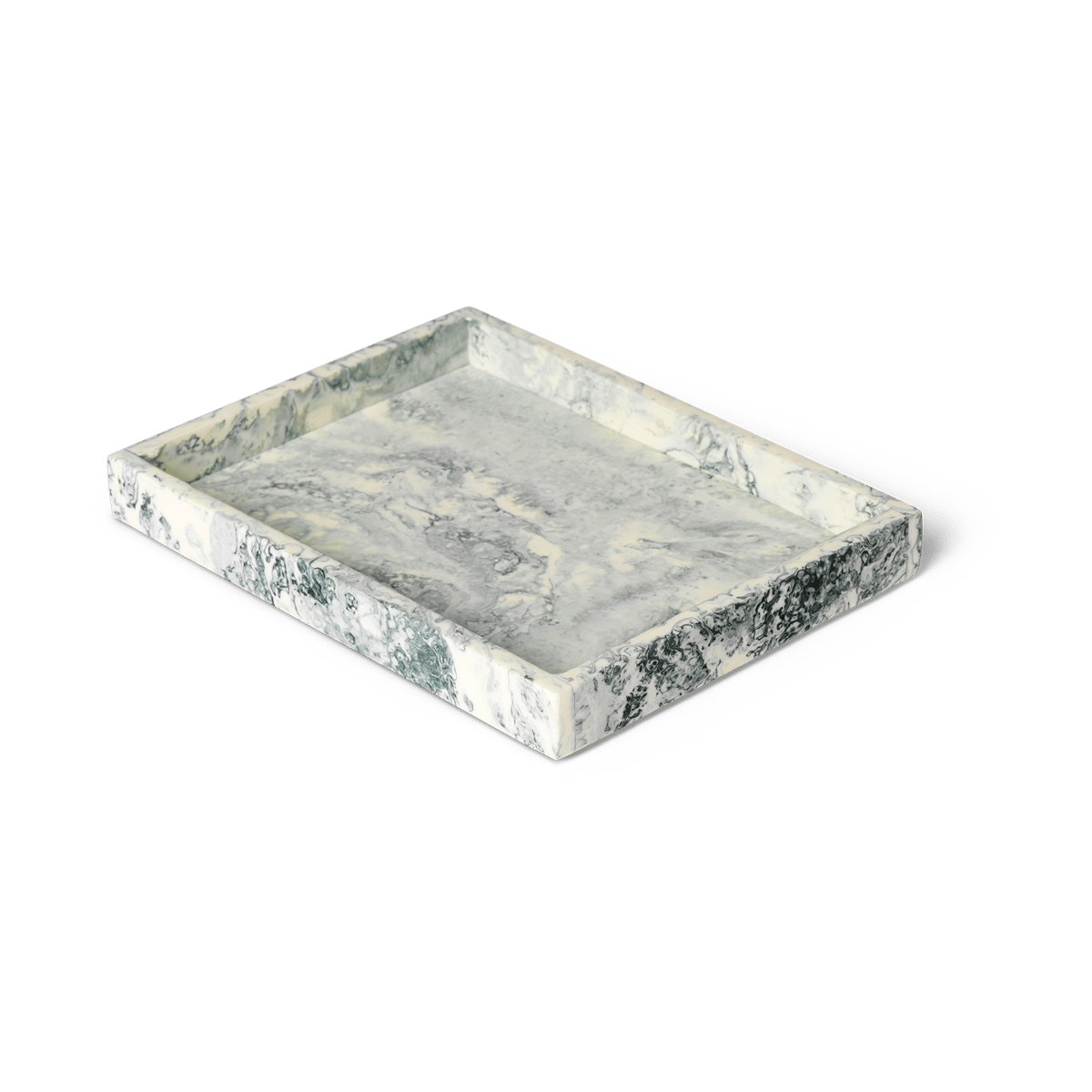 Ferm Living Mist koristetarjotin 15x20 cm Emerald-off white