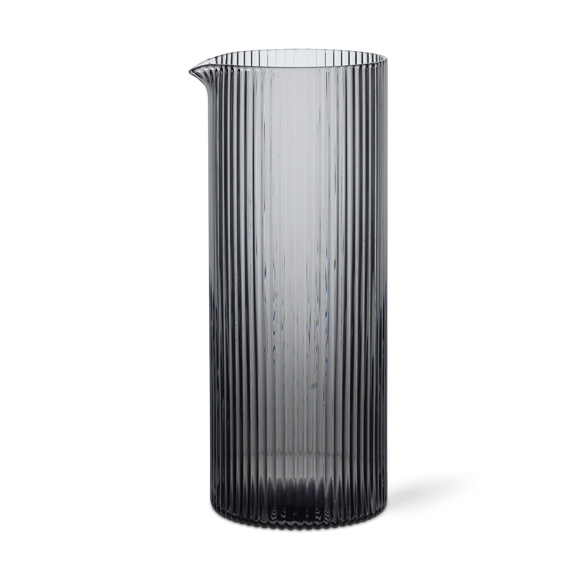 Ferm Living Ripple maitokannu 40 cl Smoked grey