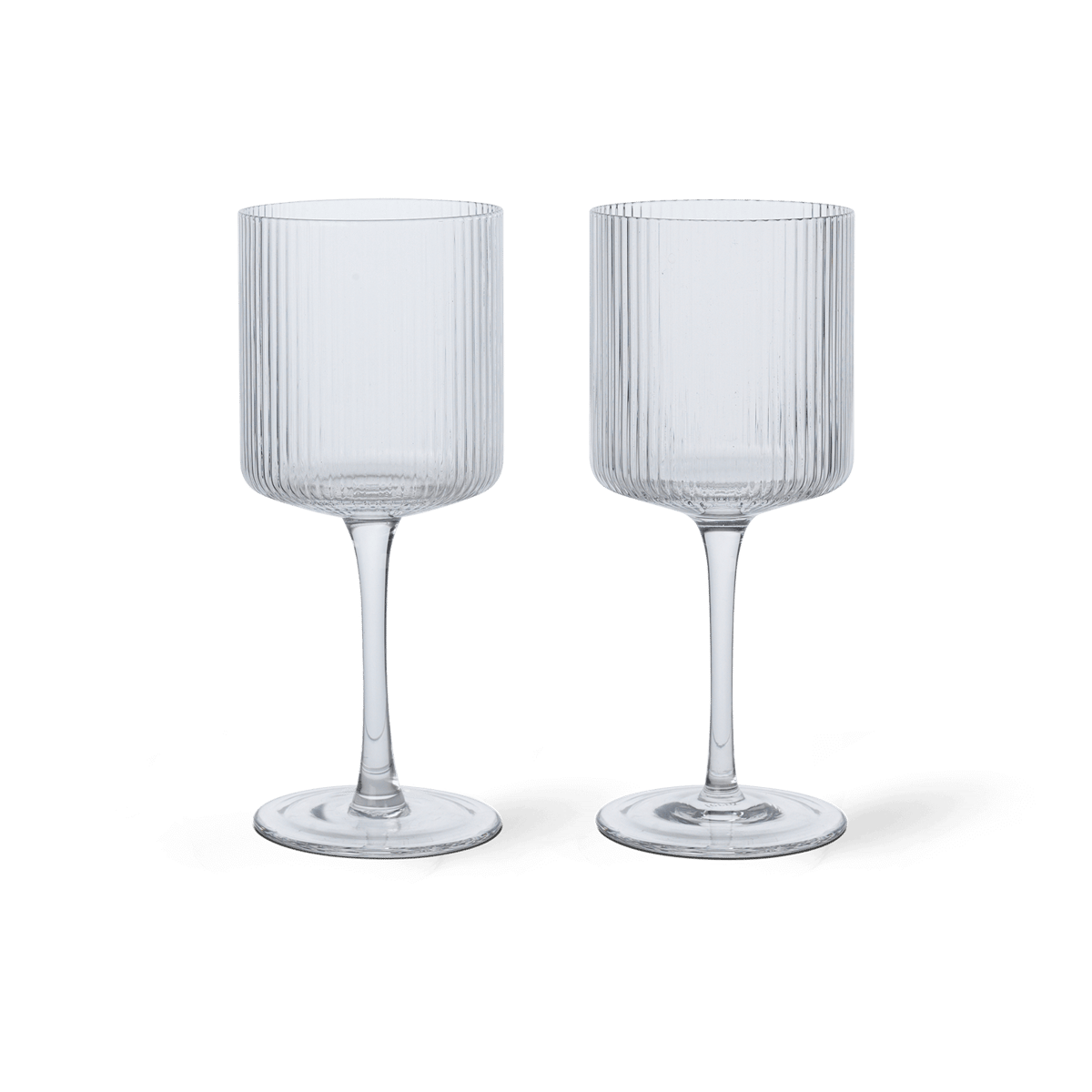 Ferm Living Ripple valkoviinilasi 26 cl 2-pakkaus Clear