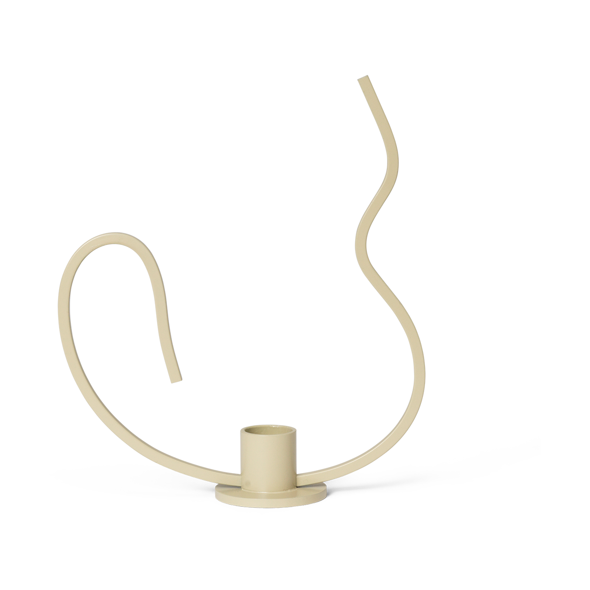 Ferm Living Valse kynttilänjalka low Cashmere
