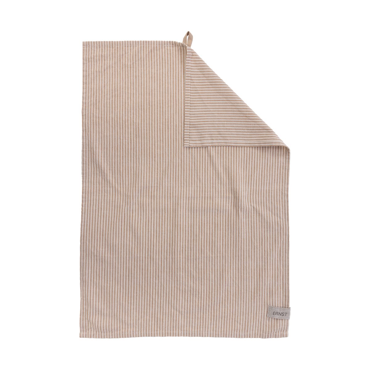 ERNST Ernst keittiöpyyhe kapearaidallinen 47x70 cm Kola-beige