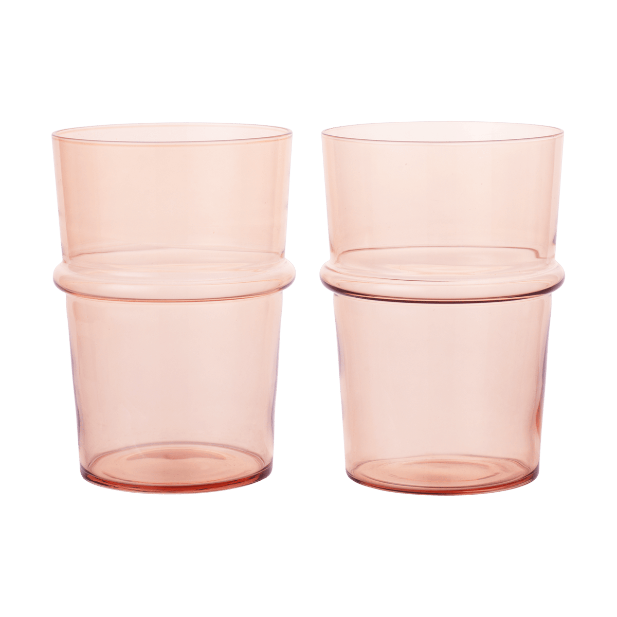 Ferm Living Boya juomalasi korkea 45 cl 2-pack. Blush