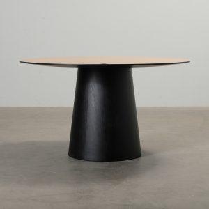 Decotique Social ruokapöytä ⌀ 130 cm tammi / musta