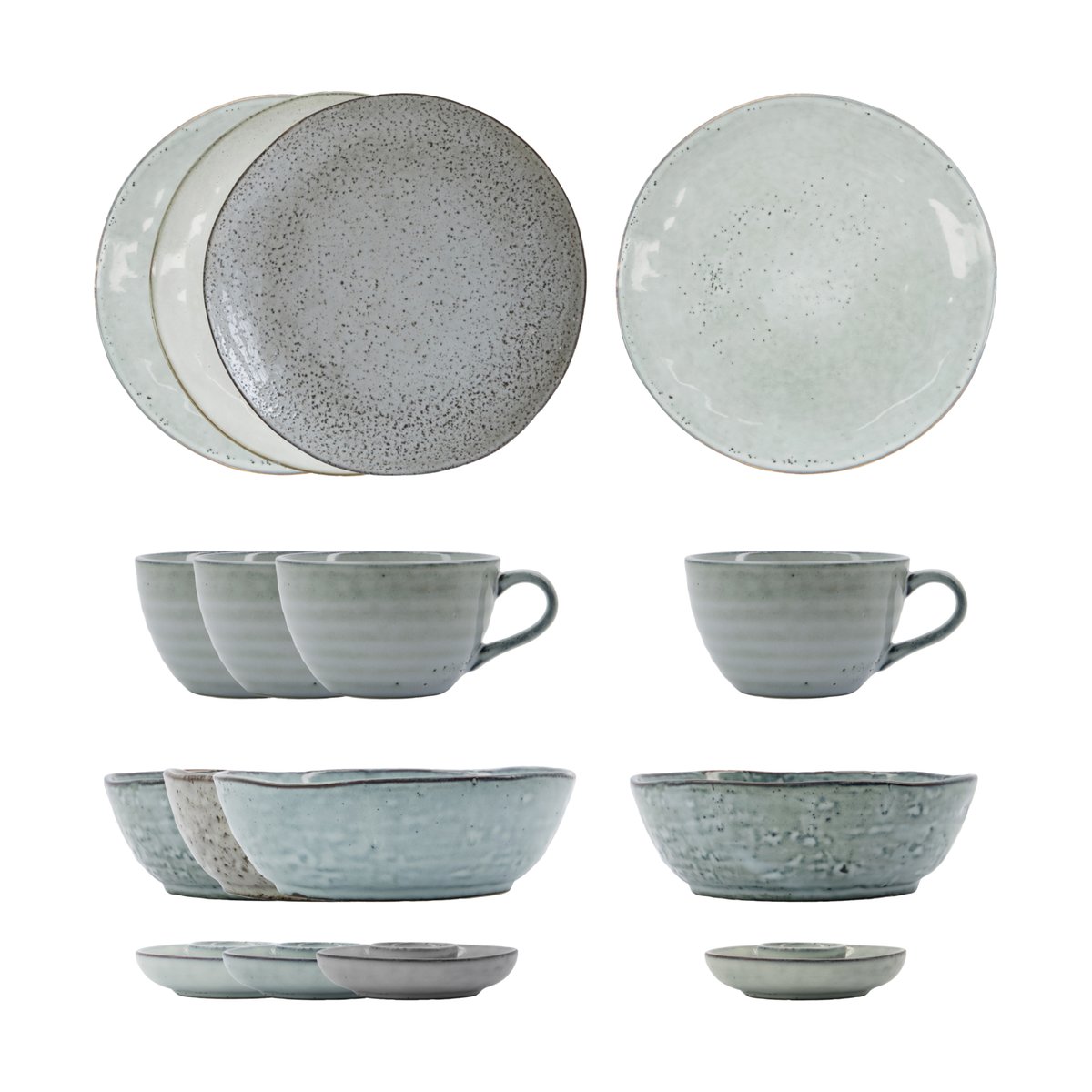 House Doctor Rustic brunssisetti 16 osaa Harmaa-sininen