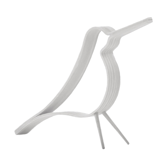 Cooee Design Woody Bird pieni Valkoinen
