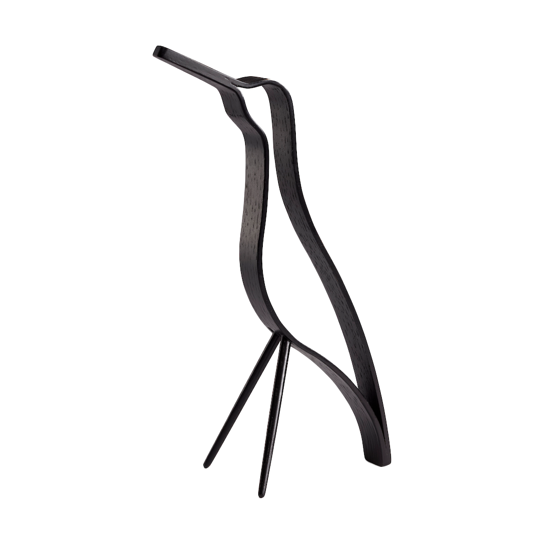 Cooee Design Woody Bird korkea 18 cm Black stained oak