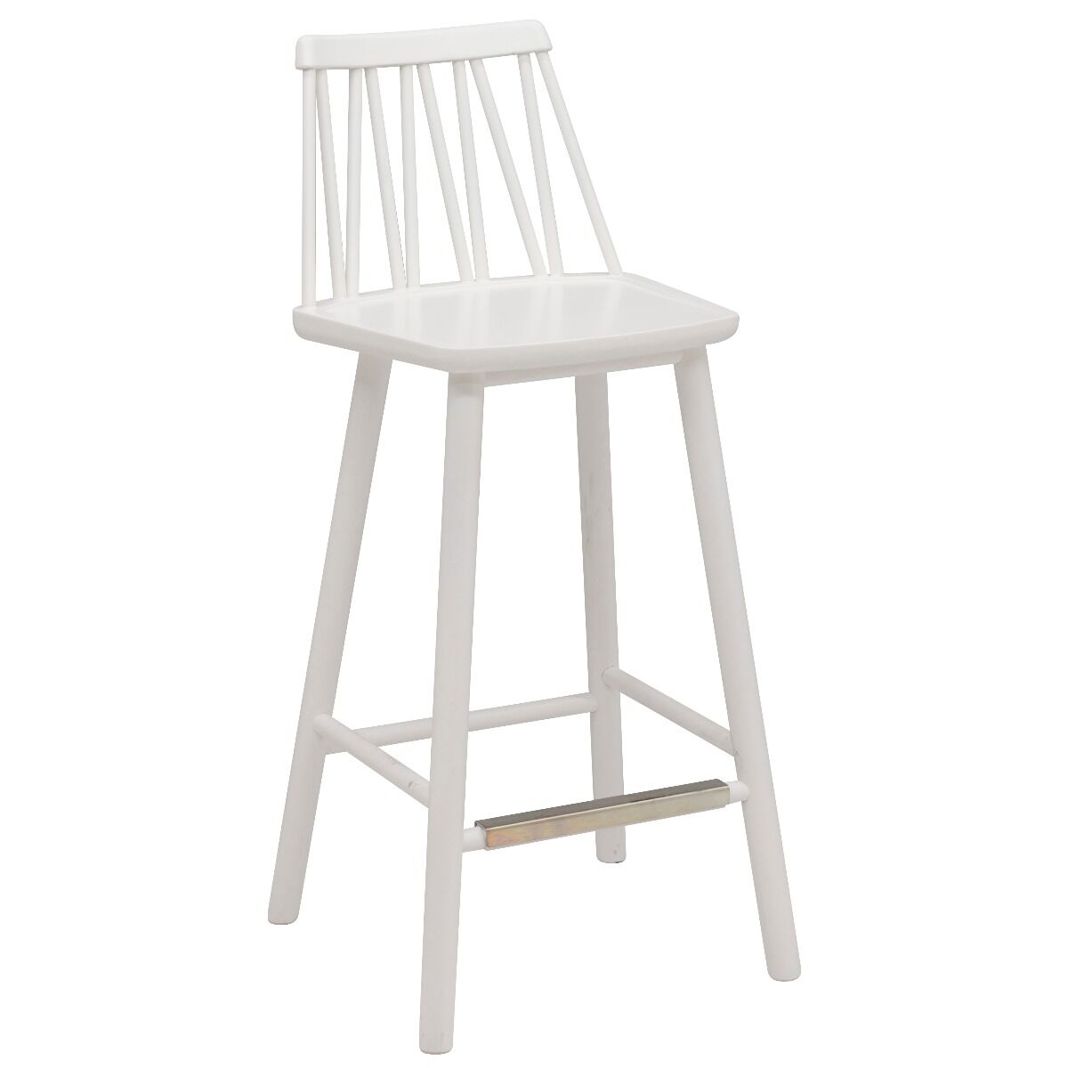 Hans K ZigZag baarituoli 63cm valkoinen