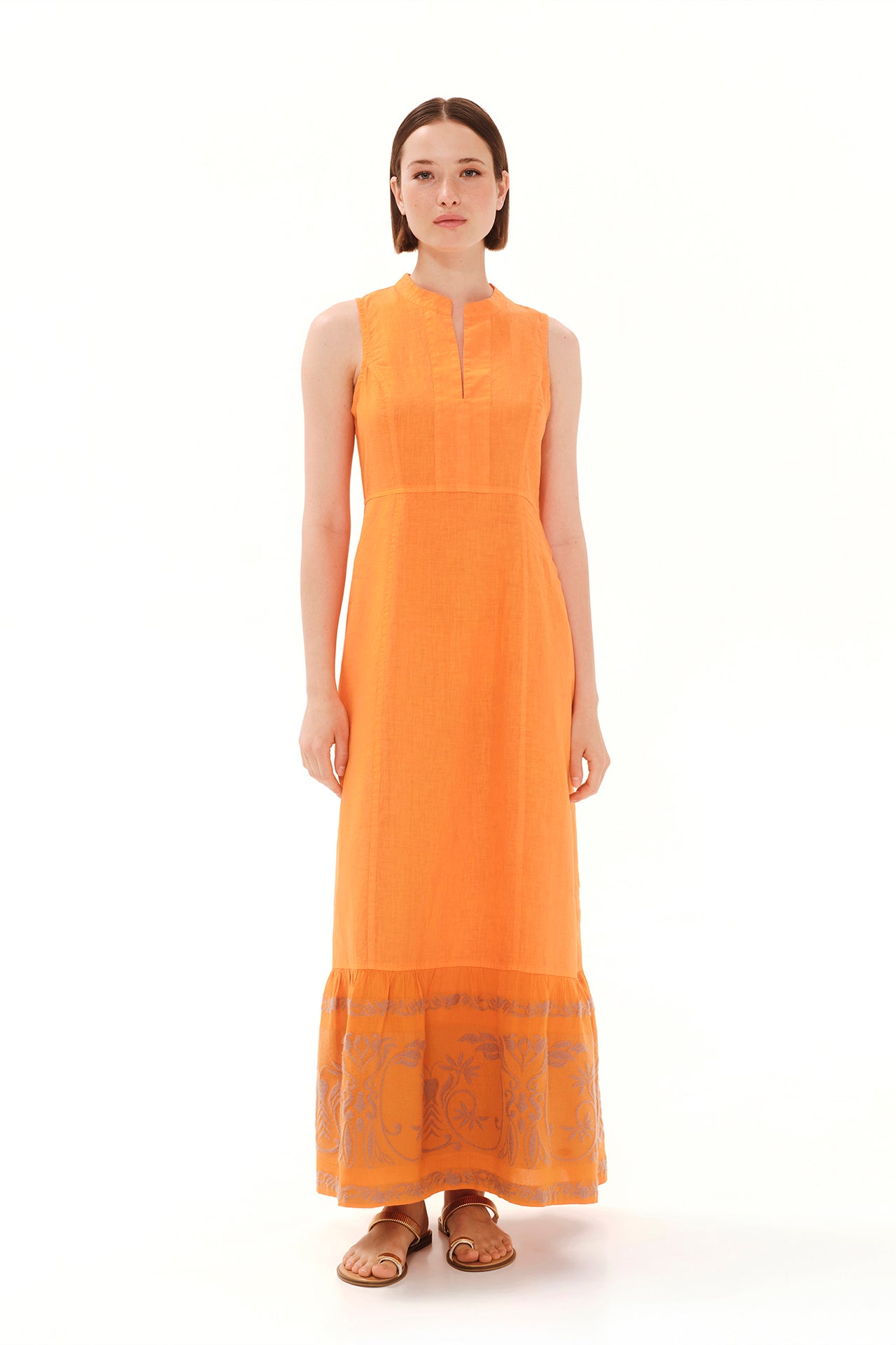 Cami Pellavamekko Halterneck Oranssi