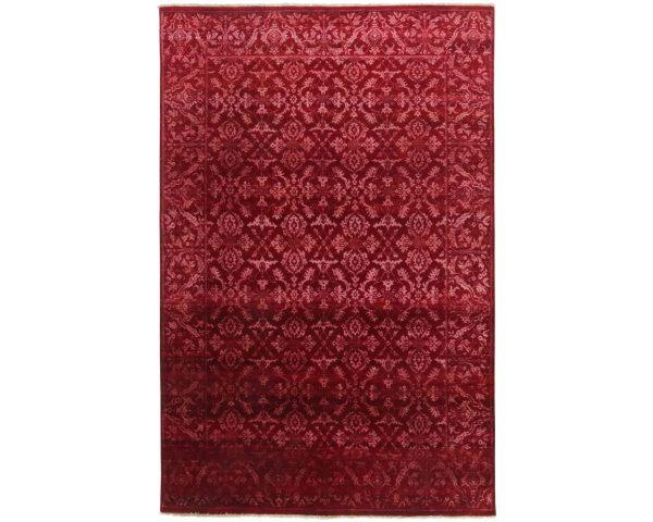 Damask matto punainen 197 x 297 cm