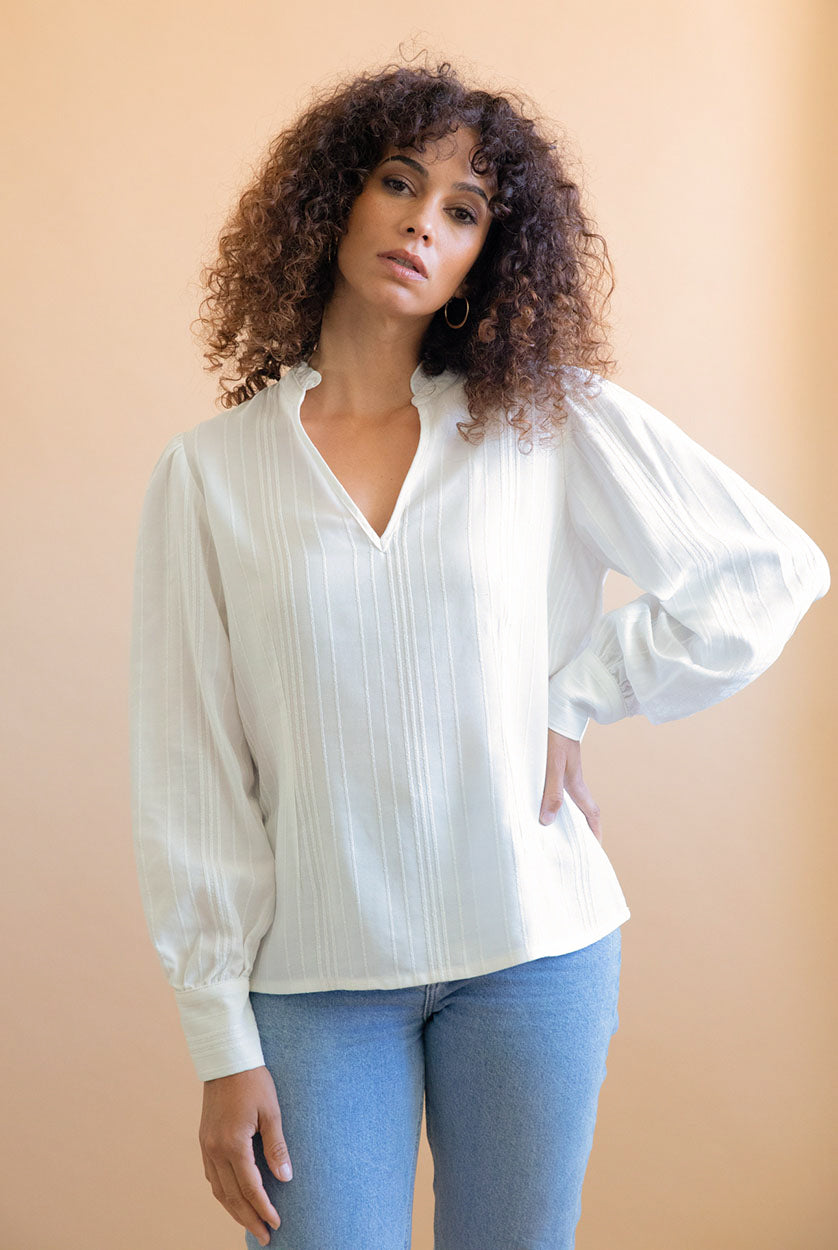 Blouse Orchidée White