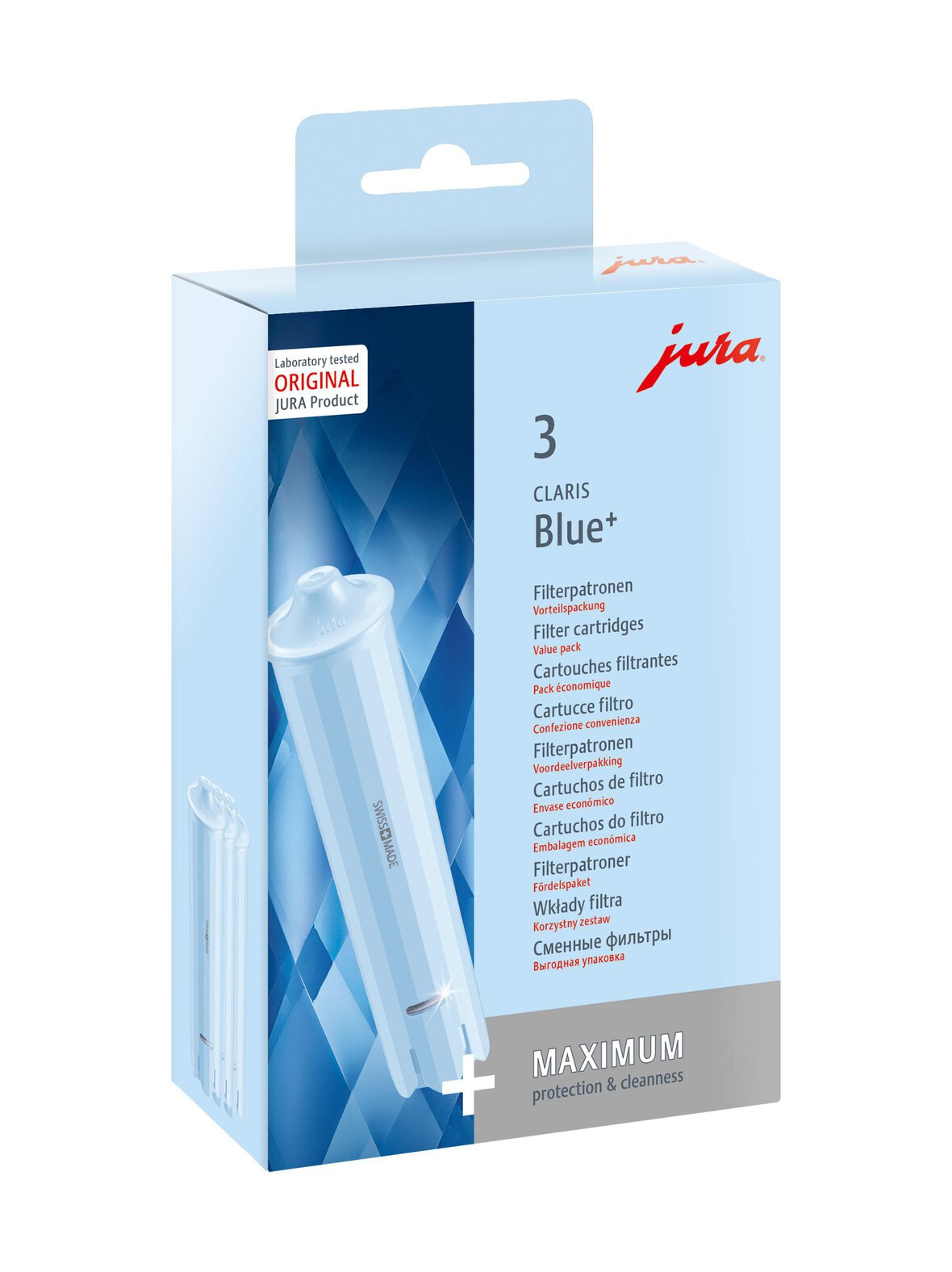 Claris blue+ -vedensuodattimet 3-pack