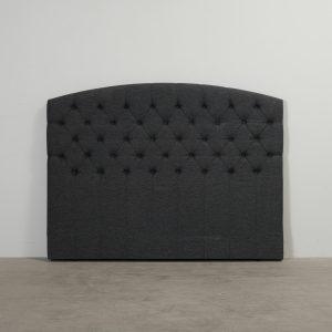 Sängynpääty 180 cm tummanharmaa