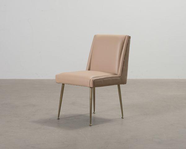 Ruth & Joanna Art ruokapöydän tuoli beige nahka