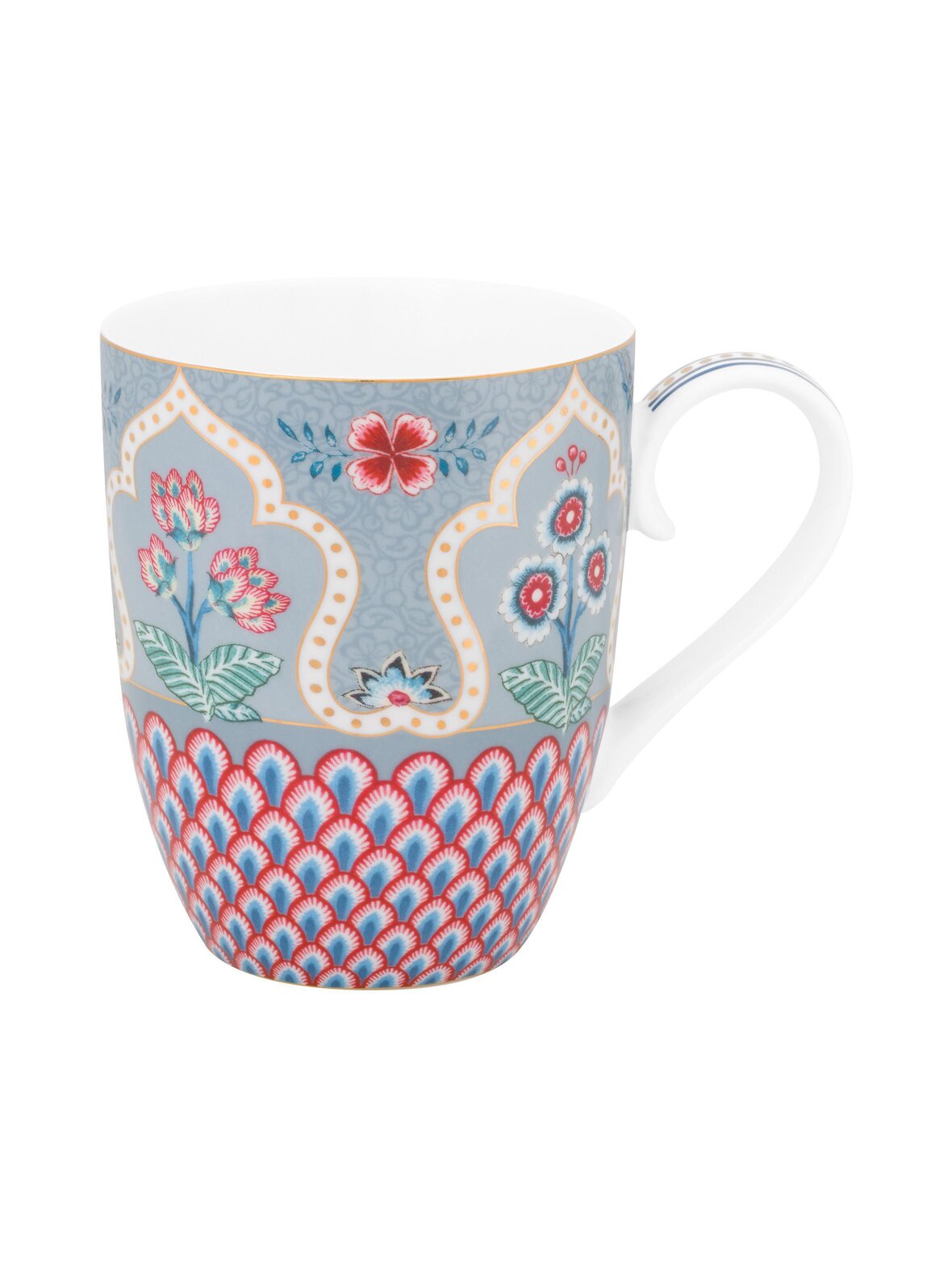 Flower festival scallop large -muki 350 ml