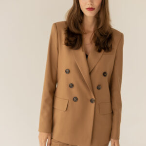 Double-Breasted Jacket Caramel