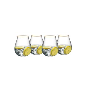 Gin tonic gold rim -lasisetti