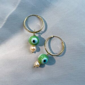 Evil Eye Korvarenkaat Vihreä