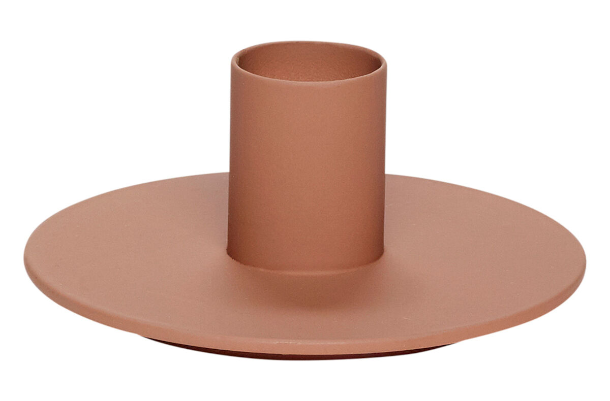 Hübsch Soft  kynttiläjalka ø9xh4 cm kastanjanruskea