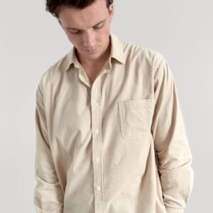 Abel Organic Corduroy Shirt Winter White