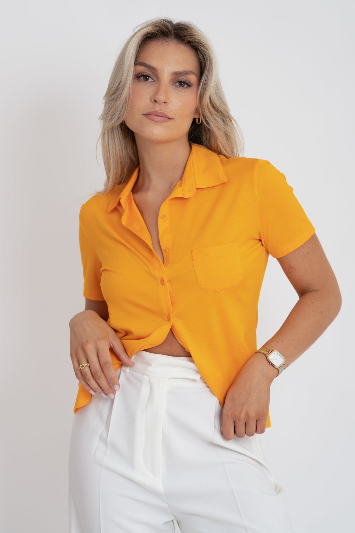 Alice Lyhythihainen Paita Oranssi
