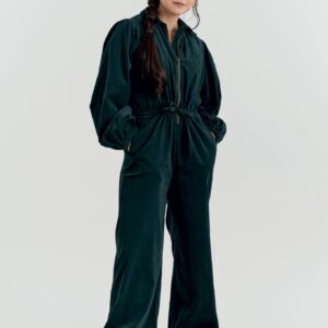 Amrita Organic Cotton Corduroy Jumpsuit Dark Marine