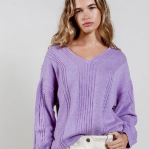 Anya Fine Merino Wool Jumper Lavender