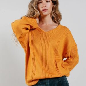 Anya Fine Merino Wool Jumper Mustard